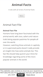 Mobile Screenshot of animal-facts.org